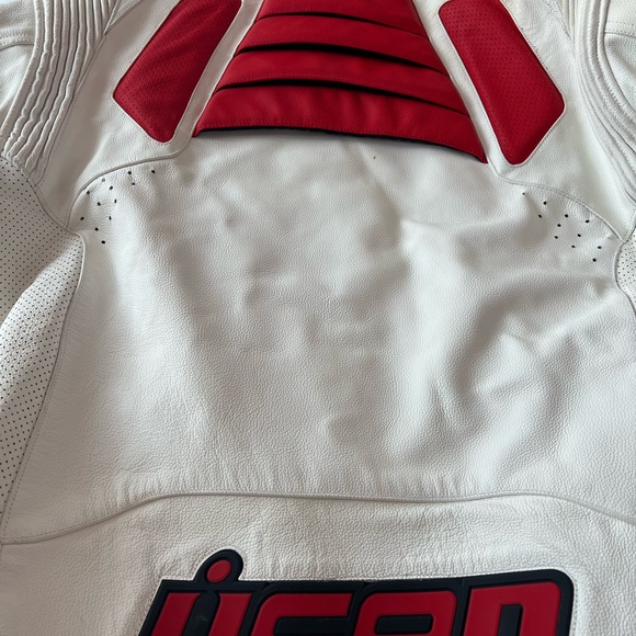 ICON Performance Jacket White Red - Picture 5 of 6